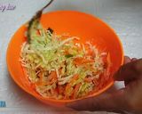 Foto langkah ke 6 dari resep Telur ceplok bakwan sayur.