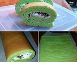 Foto langkah ke 4 dari resep Pandan Swiss Roll.