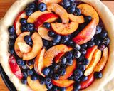 Hình bước làm 5 của món 💚 Tart Rustic Xuân Đào & Việt Quất