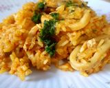 Foto del paso 3 de la receta: 🥘 🍤 Paella de frutos de mar y pollo 🍽 🇪🇸