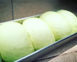 Foto langkah ke 2 dari resep Pandan Killer Soft Bread (roti tawar pandan).