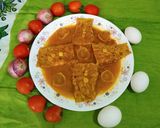 A picture of step 9 of Egg Omelette Do Pyaza.
