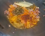 A picture of step 3 of Tri-Colour Black,Pinto and Kidney Beans Masala with Feta Cheese.