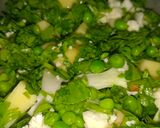 A picture of step 3 of Pea, Spinach, and Cauliflower Vegetable Curry.