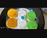 A picture of step 3 of Tricolour Bread ki Rasmalai.
