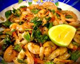 Hình bước làm 4 của món Tôm Đất Xào Ngò Gai