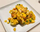 A picture of step 3 of Ndengu Omlete.