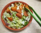 Foto del passaggio 17 della ricetta Insalata tiepida con patate dolci e funghi Pleurotus. Una vera delizia!