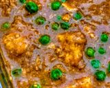 A picture of step 8 of Peas Paneer in my style.