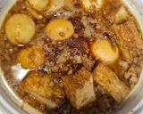 A picture of step 2 of Braised Pork, Eggs, and Tofu.
