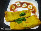 बेसन का चटपटा चीला (besan ka chatpata cheela recipe in Hindi)