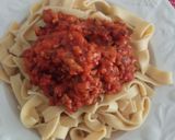 Foto del paso 5 de la receta: Tallarines al huevo a la boloñesa
