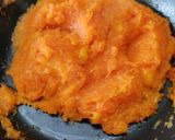 A picture of step 3 of Papaya Halwa.