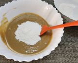 A picture of step 8 of Eggless Chikoo Cake.