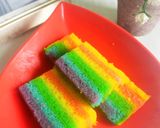 Foto langkah ke 9 dari resep Rainbow cake kukus ny Liem.