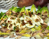 Foto del paso 5 de la receta: Cogollos, caballa y “skyrella” con aliño especial de tomate seco y mostaza