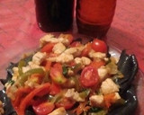 Foto del paso 4 de la receta: Pasta seca con tinta de calamar y verduras salteadas