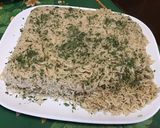 Une image de l'étape 6 de Riz complet au bouillon de chapon, sauce mozzarella et coriandre.