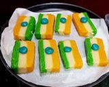 ইন্ডিয়ান ফ্ল্যাগ ক্যুকিজ (Indian flag cookies recipe in Bengali) রেসিপির ধাপ 9 ছবি
