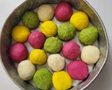 A picture of step 13 of Holi Special Natural Coloured Mini Buns.