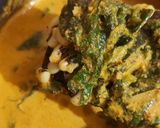 A picture of step 6 of Black eye-pea Malabar Spinach Curry (No oil).