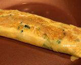A picture of step 6 of Scallion Egg Roll Omelet.