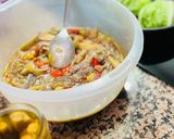 A picture of step 2 of Tudela Lettuce Hearts with Escalivada and Mackerel.