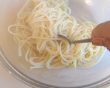 Foto langkah ke 2 dari resep Fritatta Spaghetti (Topping Pizza).