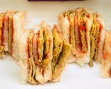 A picture of step 4 of Bread sandwich.