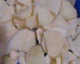 A picture of step 1 of 5 Ingredient Aloo bengan salan (potato eggplant).