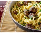 Spätzle parmezános húsgombóccal recept fázis 2 fotója
