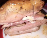 Foto del paso 13 de la receta: Magro cerdo jamón y espárragos y bacon, setas y queso
