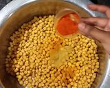 A picture of step 1 of Kathiya Wari Choley.