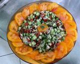 Une image de l'étape 16 de Salade de riz aux deux tomates, concombre et coriandre.