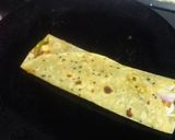 A picture of step 6 of Paneer roll.