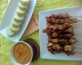 Foto langkah ke 5 dari resep Sate Ambal & Saus Tempe (Kebumen).