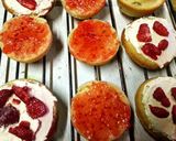A picture of step 2 of Classic Victoria sponge mini cakes.