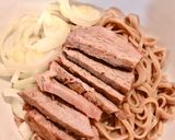 Hình bước làm 5 của món Mì Soba Súp Bò Nấm