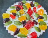 A picture of step 1 of Fruit n Pepper frozen yogurt with peppercorn peanut crunch.