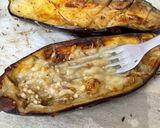 Une image de l'étape 11 de Papoutsakia 🇬🇷 aubergines farcies à la viande hachée et béchamel.
