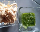 A picture of step 2 of Green Cambray Tamal.