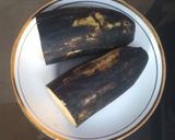 A picture of step 1 of Steamed Bananas.