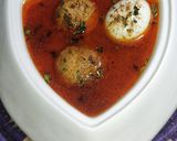 A picture of step 8 of Green Masala Chicken Meatballs With Boiled Eggs.
