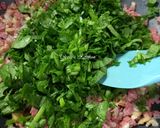 Foto langkah ke 5 dari resep Spinach quiche with smoke beef.