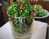 A picture of step 2 of Crackling Spinach.