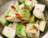 Hình bước làm 2 của món Bầu sao kho tương Bần