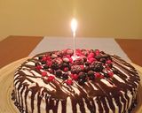 Erdei gyümölcsös torta bögrésen recept fázis 4 fotója