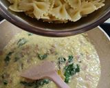 Foto langkah ke 4 dari resep Farfalle Spinach Cheese.