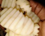A picture of step 2 of Sultan chips.