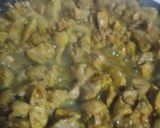 A picture of step 6 of Chicken tawa kaleji.